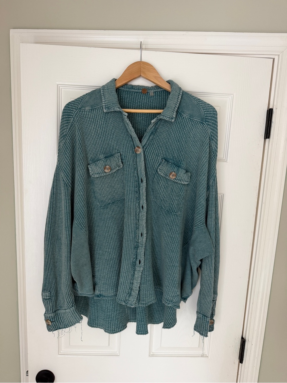 Free People ONE Scout Jacket, Waffle Knit Shirt